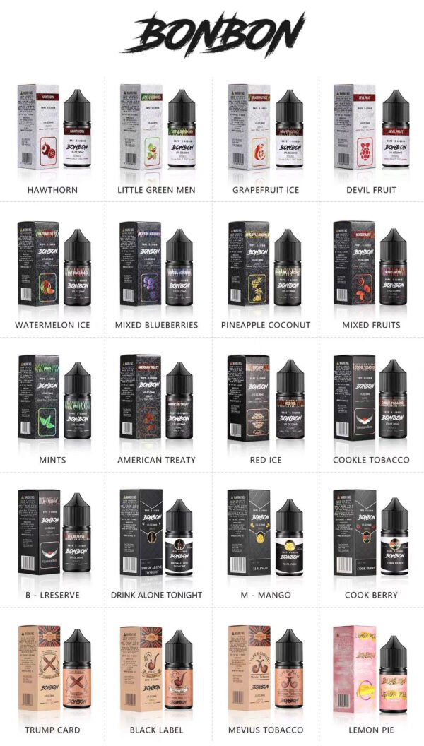 美國原裝正品 BONBON 邦邦鹽 小煙油30ML