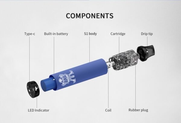 【SAMURAI 將軍 S1 可注油一次性主機｜8000-10000口】
