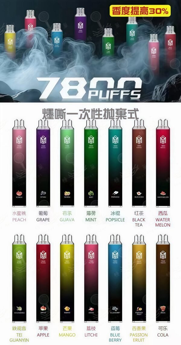 爅嘶MSO抛棄式電子煙-一次性可充電【大容量7800口】 糖巢Sugar Nest💕 加熱菸/電子煙/一次性 首次購物領取訂單折扣60元💓 優惠代碼「mikey60」 https://mikeymcq4.com