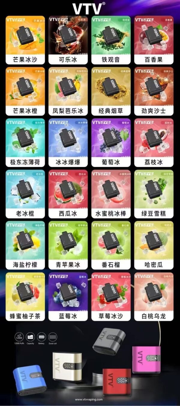 VTV BYS專用主機商品圖片 VTV BYS專用主機商品圖,12000口、15ML、600mAh電池、Type-C充電